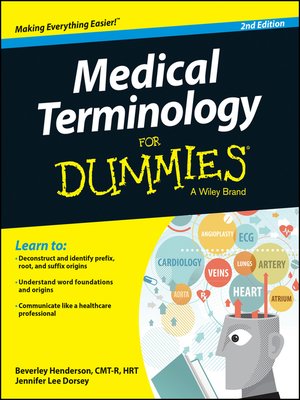 cover image of Medical Terminology For Dummies